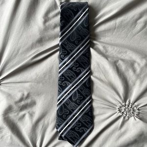 Fortino Landi grey tie with pattern